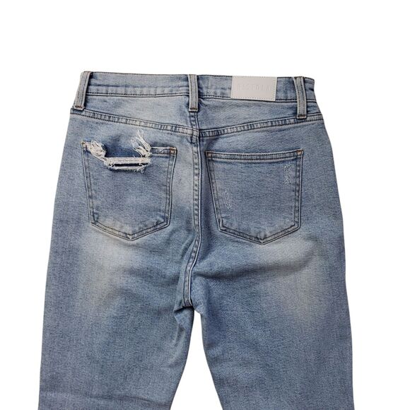Pistola Lennon Bootcut Jeans Womens 27 Denim High Rise Distressed Crop - Picture 9 of 13